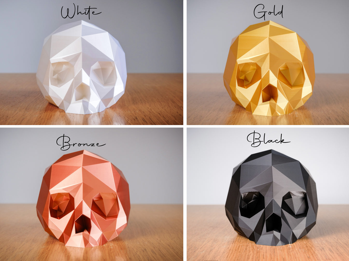 Low Poly Skull Hat/Helmet/Beret Stand/Display